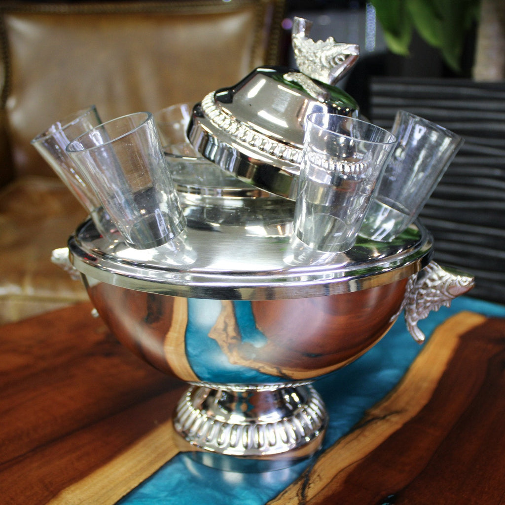 SILVER PLATED CAVIAR & VODKA SERVER - Campo Meat