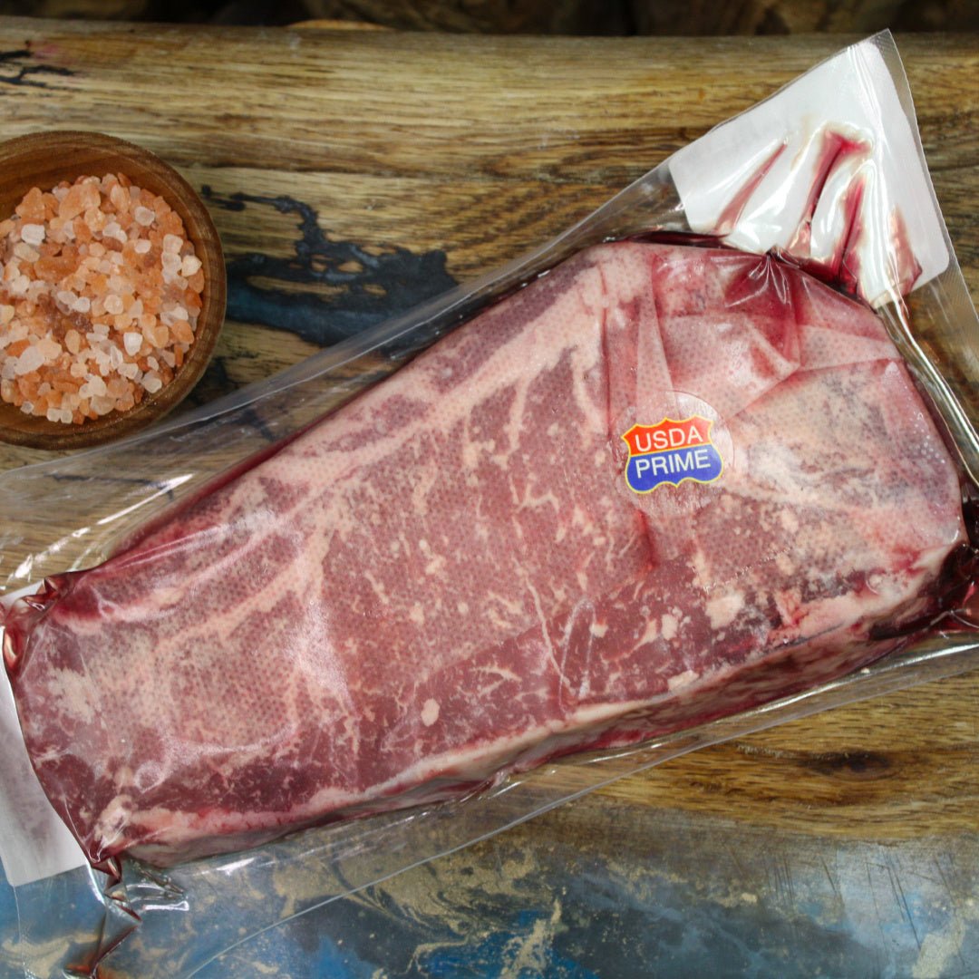 USDA Choice New York Strip - Texas Angus Bone-In Steak